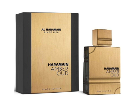 Perfumy Al Haramain Black Edition – wyrazisty arabski zapach z piżmem i solą OPAKOWANIE