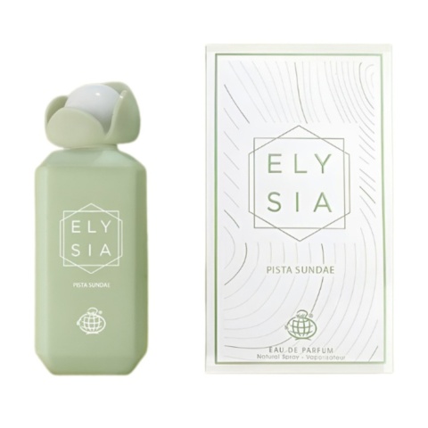 Fragrance World Elysia Pista Sundae – arabskie perfumy damskie o deserowym, kremowym charakterze opakowanie Fragrance World Elysia Pista Sundae – arabskie perfumy damskie o deserowym, kremowym charakterze opakowanie