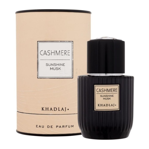 Khadlaj Cashmere Sunshine Musk EDP 100 ml – świeże perfumy damskie z bergamotką, jaśminem i kaszmirem opakowanie Khadlaj Cashmere Sunshine Musk EDP 100 ml – świeże perfumy damskie z bergamotką, jaśminem i kaszmirem opakowanie