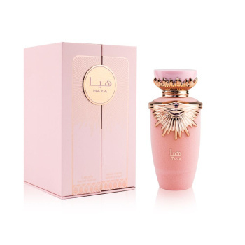 Haya 100 ml – perfumy z Emiratów Arabskich o kwiatowo-owocowym aromacie OPAKOWANIE Haya 100 ml – perfumy z Emiratów Arabskich o kwiatowo-owocowym aromacie OPAKOWANIE
