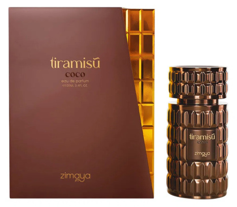 Perfumy Tiramisu Coco – deserowy zapach z kawą, herbatnikiem i bursztynem OPAKOWANIE